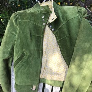 NWOT beautiful green suede Rapsodia jacket